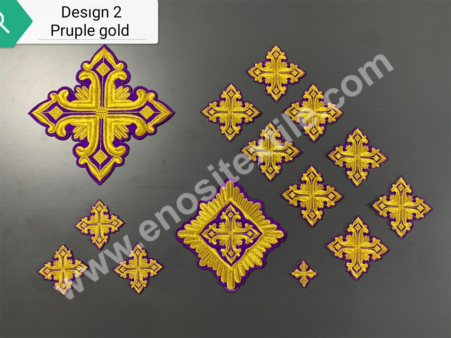 CROSS 2 Purple-Gold Cross Set